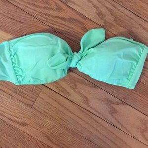 Neon green Victoria’s Secret bandeau bikini top